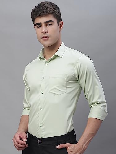 Image of Majestic Man Slim Fit Satin Cotton Formal Shirt for Men