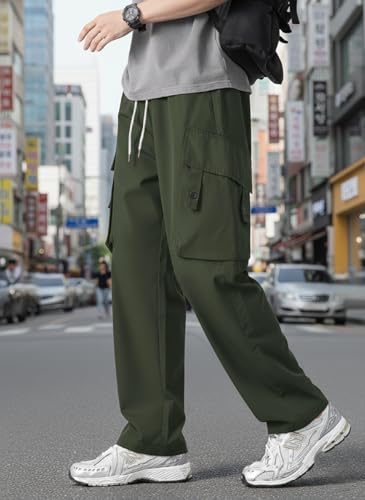 Image of Lymio Cargo for Men || Cotton Cargo Pant || Drawstring Waist Pant (Also Available in Plus Sizes) (153-156)