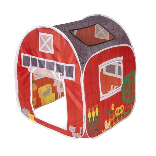 Pacific Play Tents Farm House Pop-Up Tent (60650) - Indoor/Outdoor Pop-up Playhouse for Toddler & Kids Easy Setup