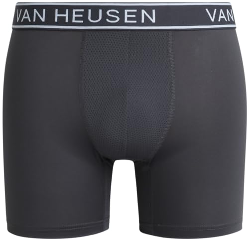 Van Heusen Men's Boxer Briefs - 6 Pack Sport Soft Performance Moisture Wicking Boxers - Breathable Underwear for Men (S-XL)4