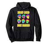 Drop Acid Not Bombs Trippy Tongue LSD-Hemd Pullover Hoodie