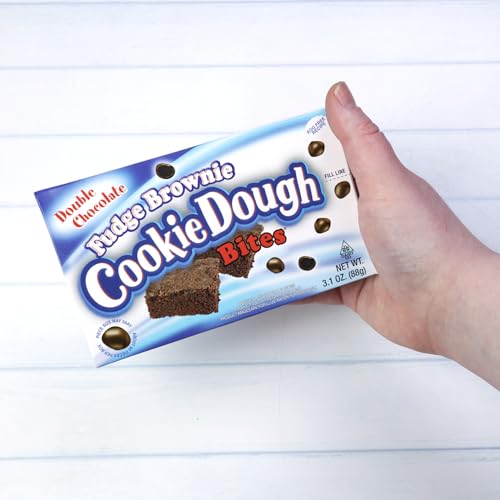 Fudge Brownie Edible Cookie Dough Bits, Small Chocolate Candies, Movie Night Snacks, 3.1 Ounces (Pack of 3) - Thumbnail 4