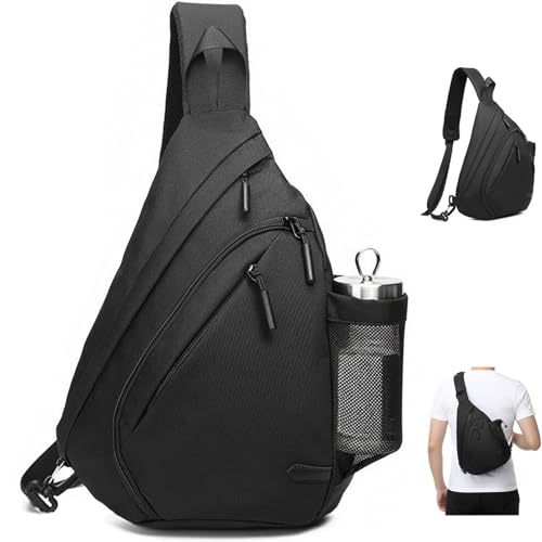 [Keranixy] ボディバッグ メンズ ワンショルダーバッグ 超軽量 大容量 防水 斜め掛け 9.7インチipad収納 肩掛けパック 多収納 通勤 旅行 スポーツ アウトドア リュックサック トライアングル