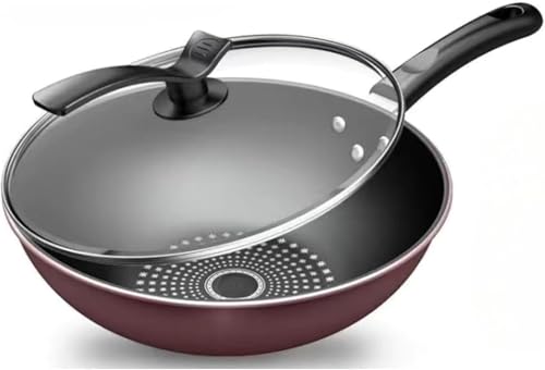 フライパン 炒め鍋 深型 蓋付き IH対応 ガス火対応 コーティング ノンスティックフライパン 人気 高温対応 高熱 効率 耐久 洗いやすい 浅い 卵焼き オムレツ オール熱源対応 (30cm+蓋付き)