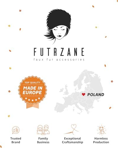 Futrzane Classic Headband - Faux Fur Headbands for Women - Furry Band for Winter - Size M