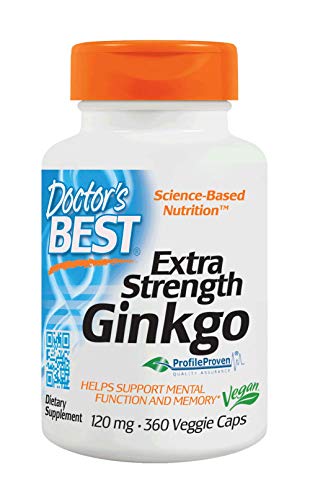 Doctor's Best Extra Strength Ginkgo, Non-GMO, Vegan, Gluten Free, Soy Free, Promotes Mental