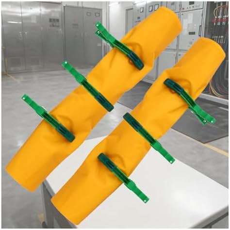 2 Pack High Voltage Insulation Mat 400V/1KV/5KV/10KV, Electrical Shock Safety Blanket for Damaged Wiring, Yellow Resin Cover Kit (31.5x39.4in, 0.4KV, 80x100cm)