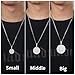 Gugots 925 Sterling Silver Iced Out Moissanite Pendant For Men 18k Gold Plated Hip Hop Round Tag Pendant Necklace Bling Diamond Necklaces With 18/20/ 24/30 Inches Tennis Chain Birthday Gift