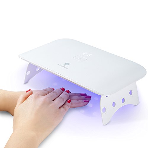 UV LED Nail Lamp Gel UV LED Dryer, Foldable Nail Light 24W Led Curing Lamp for Nails