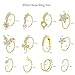 BSJ4U Hoop Nose Rings for Women Nose Piercings 20G Stainless Steel Nose Rings Hoops Heart Butterfly Flower Bow Teardrop Double Nose Hoops Gold Plated Clear CZ Nose Piercing Jewelry