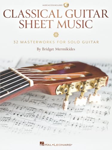 Classical Guitar Sheet Music - 32 Masterworks for Solo Guitar Book/Online Audio