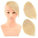 BEAUTY PLUS® Clip in Bangs Real Human Hairpieces for Beauty Ladies (613#)