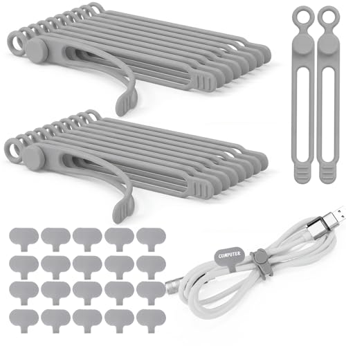 Bridas de silicona reutilizables y etiquetas identificadoras de cables USB de móvil 2
