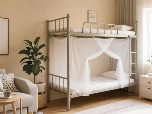 1.2M Wide Bed with White Extra Dense Quadrant Protection Mosquito Net,Dormitory Double Bed Cover Dense Insect Net for Camping,Family,Dormitory,Housing Bed Bug Protection (L:1.9m*W:1.2m)