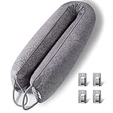 EXQUISITES DESIGN: Das Erscheinungsbild des robusten Türdichtung Zugluftstopper nimmt schlichte Farben an, wodurch er sich perfekt an die Einrichtung Ihres Raumes anpasst und die Schönheit des Raumes auf der Grundlage der Funktionalität erhöht. Es kann bei Nichtgebrauch aufgehängt werden. Es ist auch ein herzerwärmendes Geschenk in der Weihnachtszeit oder andere Ferien.