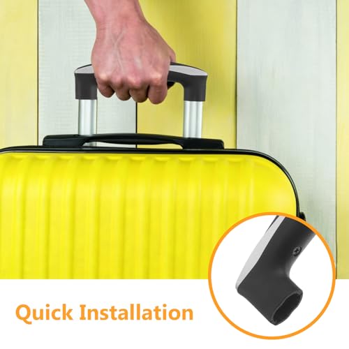 Mango de maleta resistente de plástico negro para renovar maletines y bolsas 2
