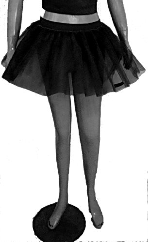 Black Baisc Mini Tutu Skirt Petticoat Dance Fancy Costume Dress Parties USA