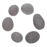 NUOBESTY Piedras Volcánicas de Lava para Fogatas y Chimeneas Piedra Natural 5-8 CM 1 Kg Reutilizable para Parrillas de Gas Decoración Exterior y Reuniones al Aire Libre