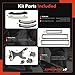 A-Premium Engine Timing Chain Kit [fits SOHC, 6Cyl 3.7L] Compatible with Dodge Dakota, Durango, Nitro, Ram 1500 & Jeep Commander, Grand Cherokee 5-10 & Liberty & Mitsubishi Raider & Ram 1500, Dakota