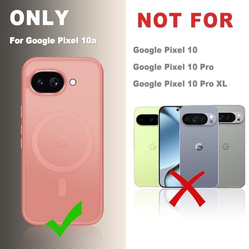 for Google Pixel 10a Case, Matte Magnetic Phone Cover, Pink by YENAPOON - Used condition - Image 8