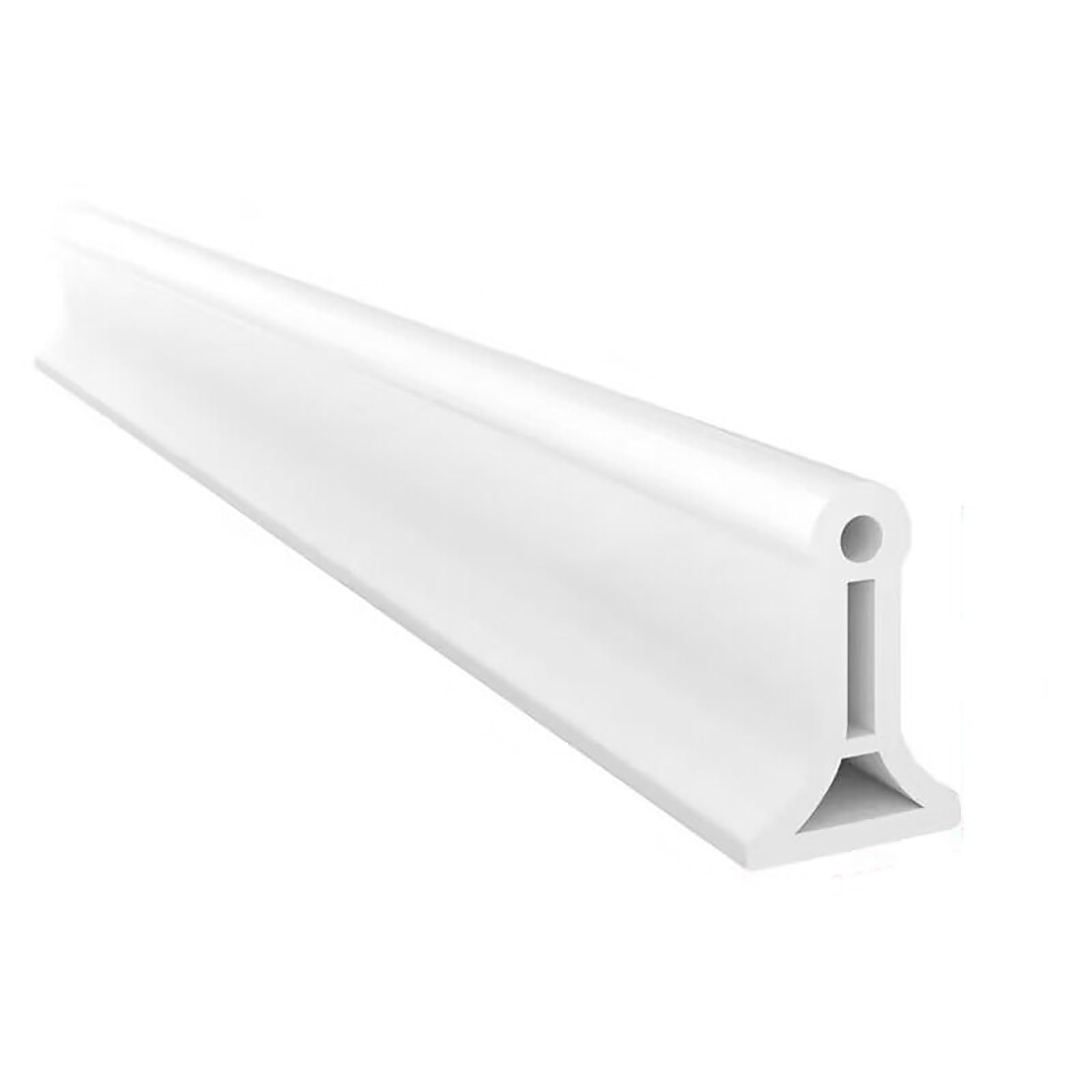 Striscia Sigillante Autoadesiva per Piatto Doccia, Guarnizione Pieghevole Barriere per Strisce Tappo Acqua in Silicone, Diga per Soglia Doccia, per Separazione Bagnato e Asciutto ( Color : White , Siz