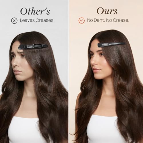 Pinzas para cabello 4 unidades, negras, 4.3 pulgadas miniatura 2