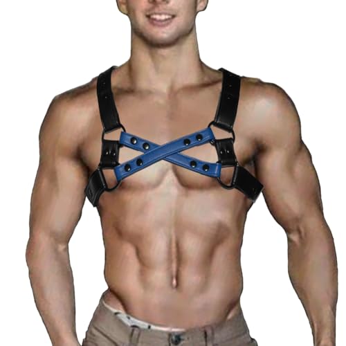 Men's Harness Belt Adjustable Body Chest Harness Belt Clubwear for Halloween Christmas
