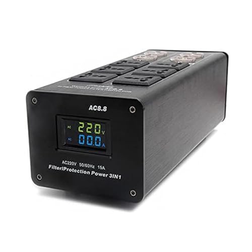 3000W 15A 100-240V AC8.8 Advanced Audio Power Purifier Filter AC Power Socket Video Noise...