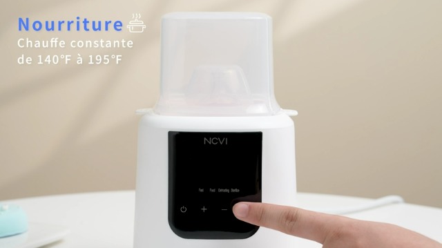 Flessenwarmer - Verwarmt in 3 minuten - Geleidelijke ontdooiing - Houdt de melk warm
