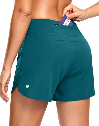 Image of G Gradual Women's Running Shorts with Mesh Liner 3 inch Workout Athletic Shorts for Women with Phone Pockets