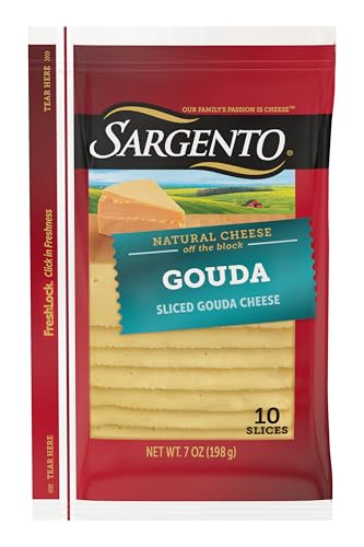 Sargento Gouda Natural Sliced Cheese, 10 slices