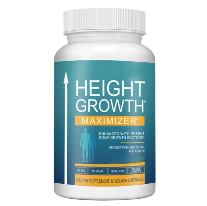 Crecimiento en altura para niños, adolescentes y adultos, promueve la fuerza ósea y el soporte de densidad, crecimiento natural, adecuado tanto para hombres como para mujeres.