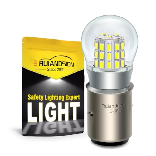 Ruiandsion BA20D LED Bulb 10-30V 1000Lm Luz Blanca miniatura 1