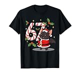 Funny 67 Meme Bat Christmas PJm Men Women Family Matching T-Shirt