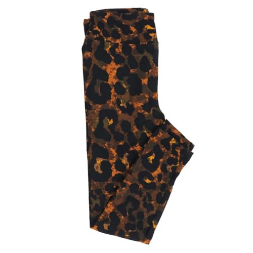 Lularoe Kids Sm-Med S/M Leopard Animal Print Leggings fits Kids Sizes 2-6 1509-A37-116455