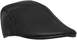 Boina Masculina Italiana Estilo Artista Couro Queima Estoque