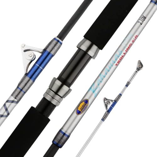 Canna da traina 1,98 m/2,1 m Big Game Convenzionale Canna da pesca offshore con inserto pesante canna da barca in acqua salata con guide puleggia stand-up