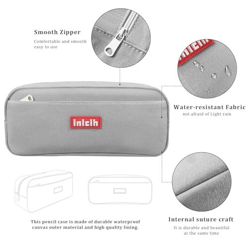 Image of Pencil Case Large Capacity pencil pouch cute pencil case stationery supplies pencil bags School Supplies for Student Teen Girs Boys (gray)
