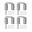 Silver-4PCS