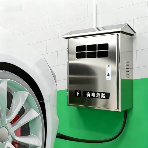 Oracra Borne de Recharge Protection pour Chargeur Mural Tesla pour Véhicule Électrique, Boîtier de Chargeur Tesla pour Garage/Maison, Support Intérieur/extérieur(50x60x25cm(20x24x10))