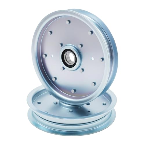 CADUFUELLY 2 Pcs AUC10172 Deck Flat Idler Pulley, Replacement for John Deere Z335E Z525E Z535M ZTrak, Replacement for John Deere Z535R Z540M ZTrak by CADUFUELLY - Used condition - Image 2