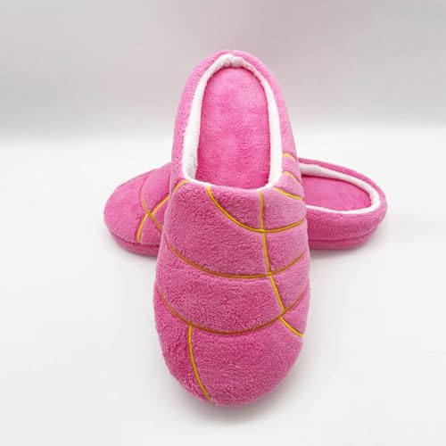 Women's Concha Slippers, Cute Comfy House Slippers, Rose Red/Pink/White/Brown, One Size4