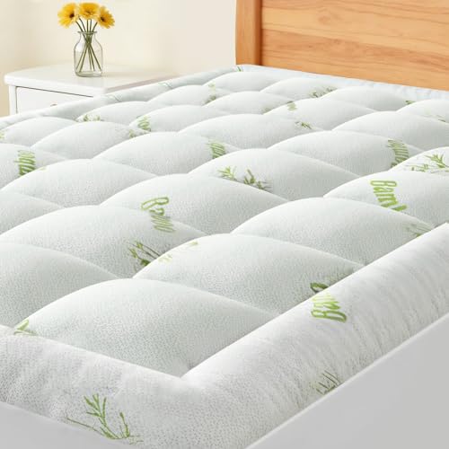 DUMOS Full Size Ultra Soft Mattress Topper, Viscose Derived from
