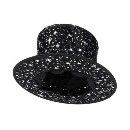 Chapeau de fête noir pliable pour réussir vos spectacles de magie sans encombrement
