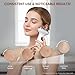 Microcurrent Facial Device with Red Light Therapy - 7-in-1 LED Sculptor & Hot Gua Sha for Face Neck Eye Firming, Depuffing & Double Chin Reduction