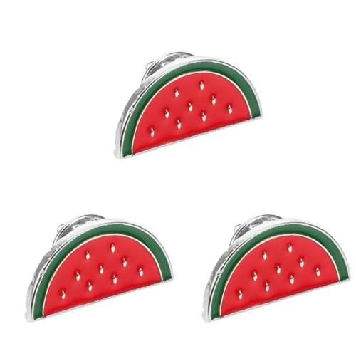Image of Cute Watermelon Brooch Pin for Women Cartoon Fruit Lapel Pin Clip for Sweaters Dresses Scarves Stylish Brooch Clip Gift for Teachers Friends and Family