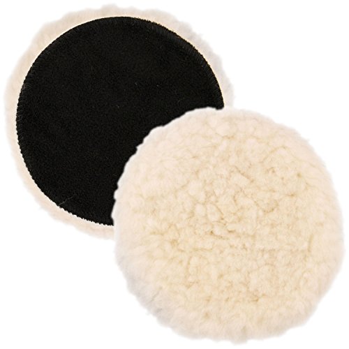 TCP Global 7" Natural 100% Wool 1" Pile Grip Buffing & Polishing Pad