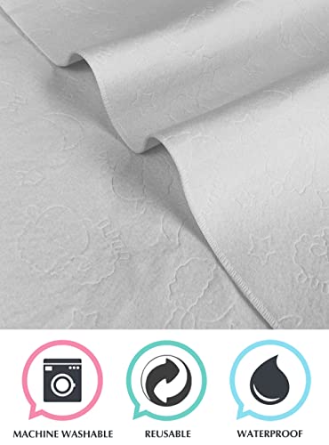Image of TL Care 2 Pack Waterproof Flat Crib Mattress Pad Cover 52 inch x 28 inch - Quilted, Noiseless, Soft & Breathable Crib and Toddler Mattress Protector for Babies, Adults and Pets