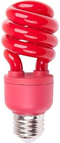 13-watt (60w) Medium Base Red Decorative CFL Bulb