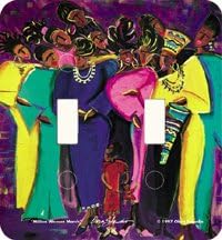 Million Woman March Double Switch Plate (African American Double Switch Plate)